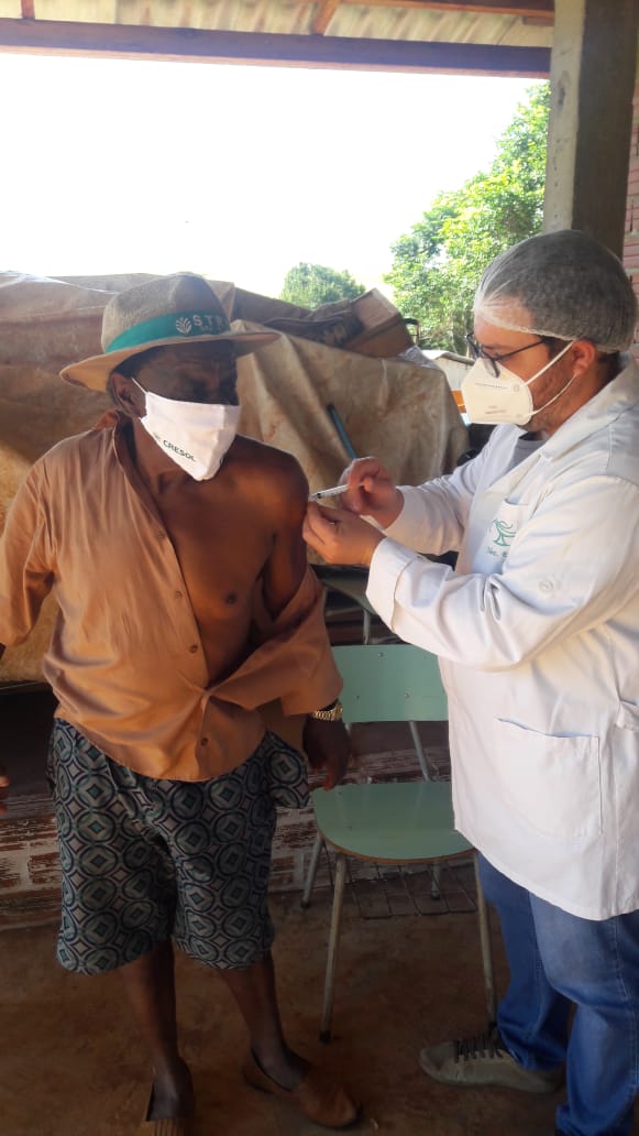 Comunidade Quilombola Corrêa recebe primeira dose da vacina contra Covid-1